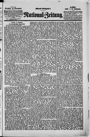 Nationalzeitung vom 15.11.1898