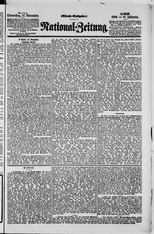 Nationalzeitung vom 17.11.1898