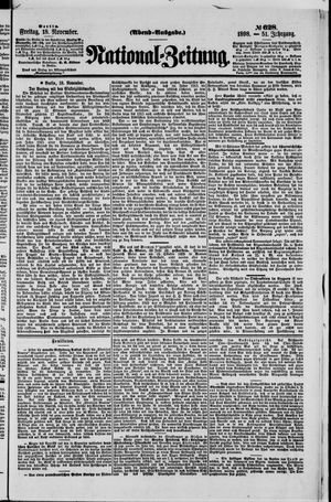 Nationalzeitung vom 18.11.1898