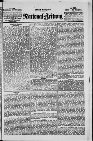 Nationalzeitung vom 19.11.1898
