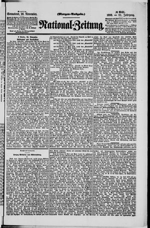 Nationalzeitung vom 26.11.1898