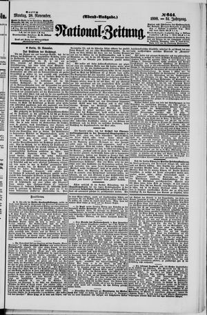Nationalzeitung vom 28.11.1898