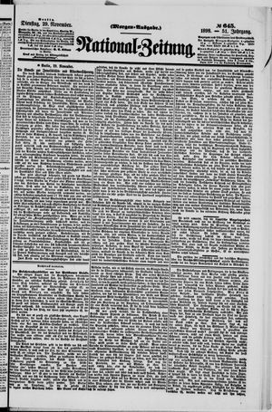 Nationalzeitung vom 29.11.1898