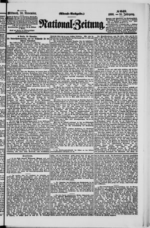 Nationalzeitung on Nov 30, 1898