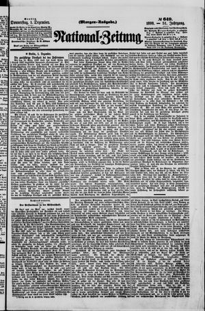 Nationalzeitung vom 01.12.1898