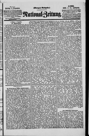 Nationalzeitung vom 09.12.1898