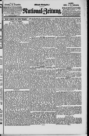 Nationalzeitung vom 13.12.1898