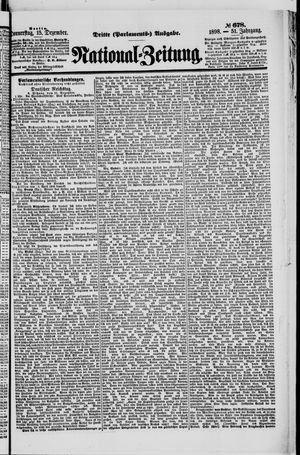 Nationalzeitung vom 15.12.1898