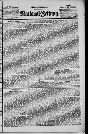 Nationalzeitung vom 17.12.1898