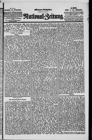 Nationalzeitung vom 18.12.1898