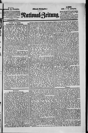 National-Zeitung vom 21.12.1898
