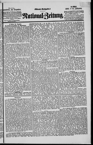 Nationalzeitung vom 24.12.1898