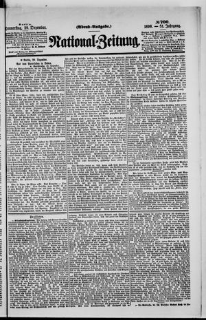 Nationalzeitung vom 29.12.1898