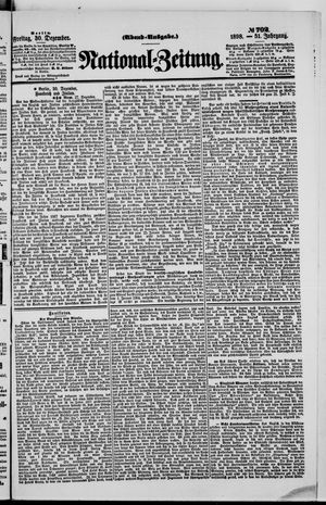 Nationalzeitung vom 30.12.1898