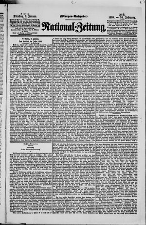 Nationalzeitung vom 03.01.1899