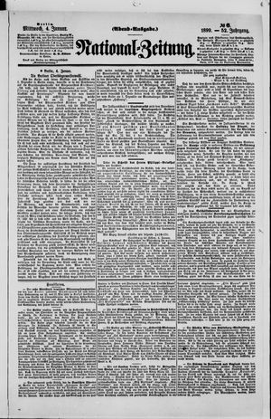 Nationalzeitung vom 04.01.1899