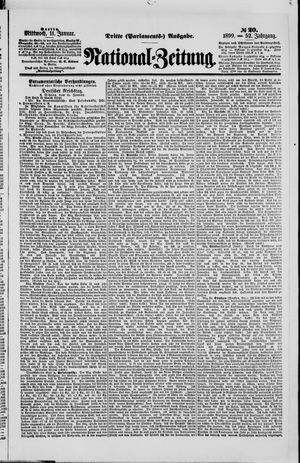 Nationalzeitung vom 11.01.1899