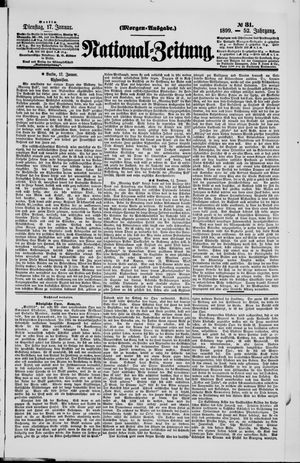 Nationalzeitung vom 17.01.1899