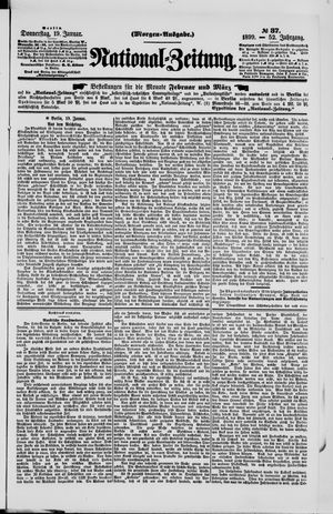Nationalzeitung on Jan 19, 1899