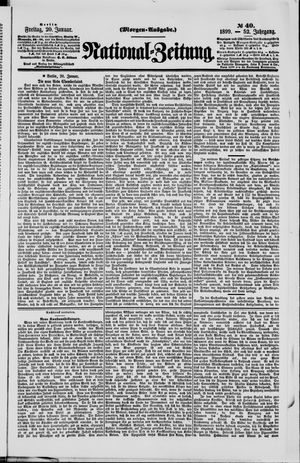 Nationalzeitung vom 20.01.1899