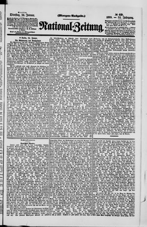 Nationalzeitung vom 24.01.1899