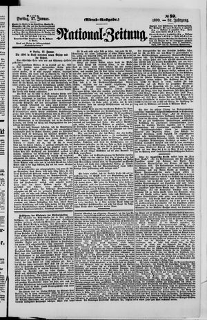 Nationalzeitung vom 27.01.1899