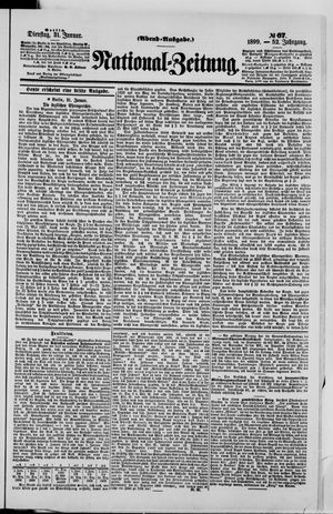 Nationalzeitung vom 31.01.1899