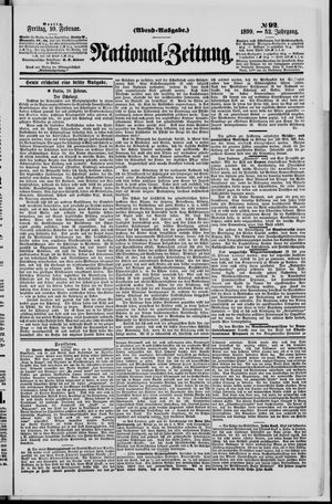 Nationalzeitung vom 10.02.1899