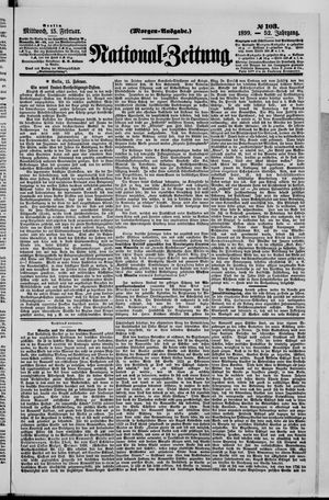 Nationalzeitung vom 15.02.1899