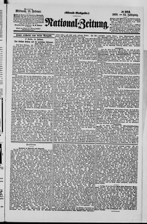 Nationalzeitung vom 15.02.1899