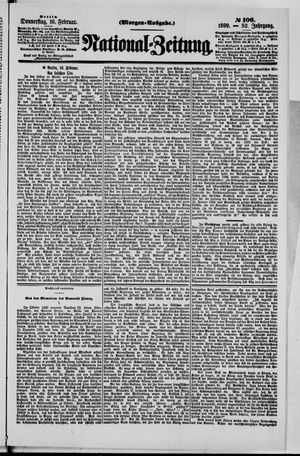 Nationalzeitung vom 16.02.1899