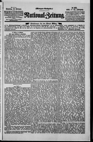 Nationalzeitung vom 19.02.1899