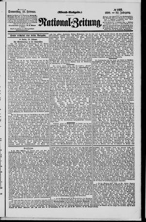 Nationalzeitung vom 23.02.1899