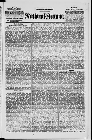 Nationalzeitung vom 26.03.1899