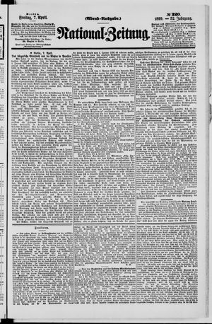 Nationalzeitung vom 07.04.1899