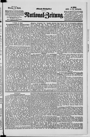 Nationalzeitung vom 10.04.1899