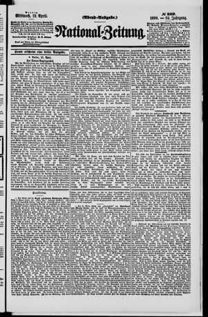Nationalzeitung vom 12.04.1899