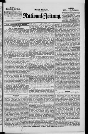 Nationalzeitung vom 15.04.1899