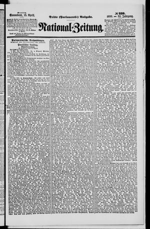 Nationalzeitung vom 15.04.1899