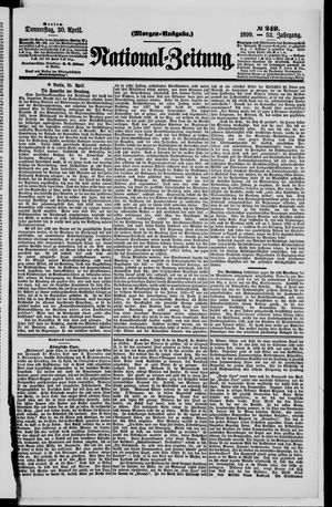 Nationalzeitung vom 20.04.1899