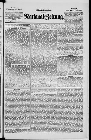 Nationalzeitung vom 20.04.1899