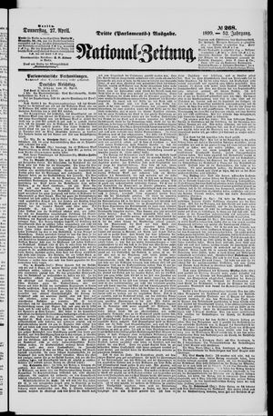 Nationalzeitung vom 27.04.1899