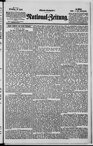 Nationalzeitung vom 13.06.1899