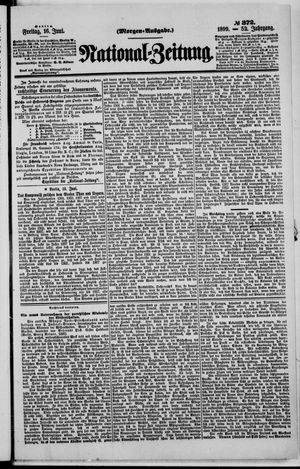Nationalzeitung vom 16.06.1899