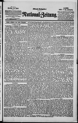Nationalzeitung vom 16.06.1899