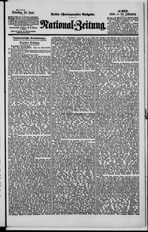 Nationalzeitung vom 20.06.1899