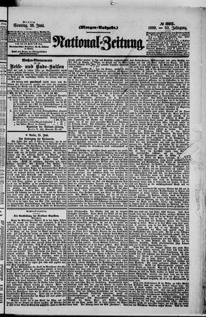 Nationalzeitung vom 25.06.1899
