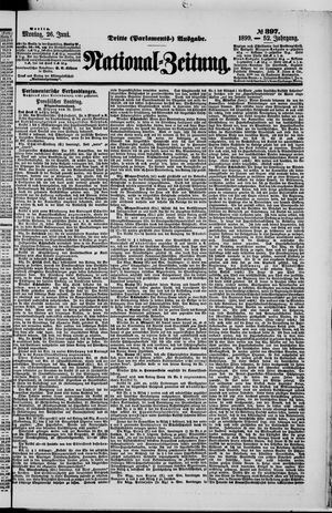 Nationalzeitung vom 26.06.1899