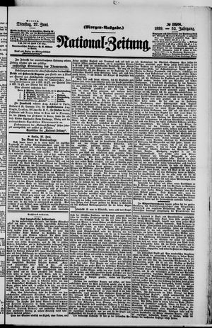 Nationalzeitung vom 27.06.1899
