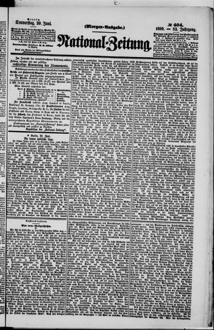 Nationalzeitung vom 29.06.1899